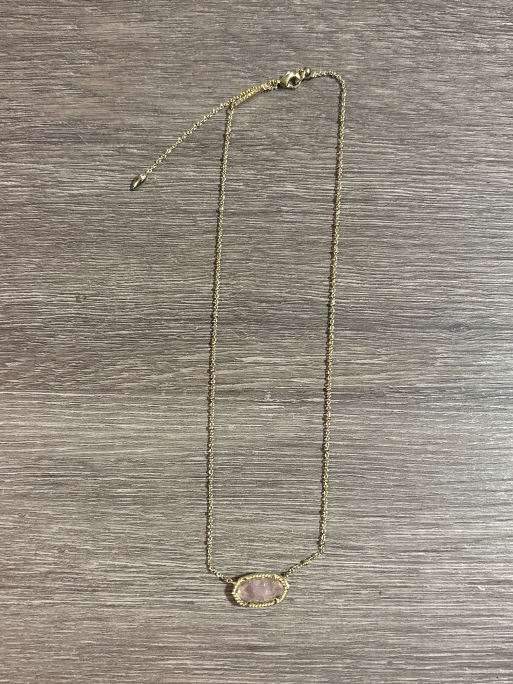 Kendra Scott Gold Chain Necklace with Purple Pendant